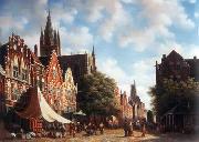 unknow artist European city landscape, street landsacpe, construction, frontstore, building and architecture. 148 oil painting on canvas